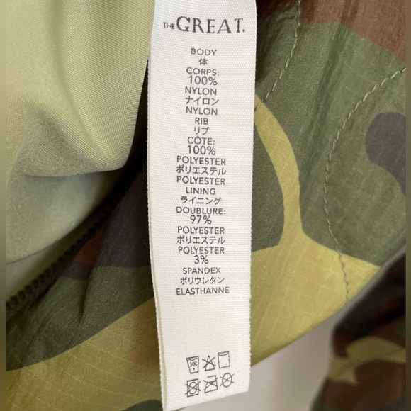 The GREAT. Platoon Jacket Camo Green NWT (says small but fits like 10-12) - Picture 12 of 16